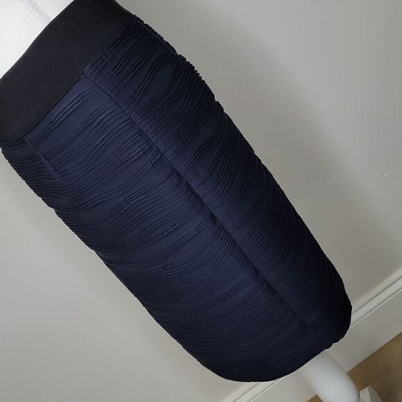 Alfani petite sz 4P navy zippered skirt - Picture 2 of 11